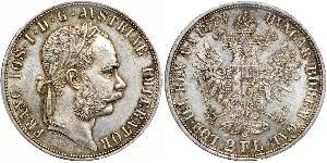 2 Гульден / 2 Флорин Австро-Венгрия (1867-1918) Серебро Франц Иосиф I (1830 - 1916)