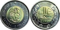 2 Долар Канада Латунь Єлизавета II (1926-2022)