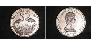 2 Долар Bahamas (1973 - ) Срібло Єлизавета II (1926-2022)