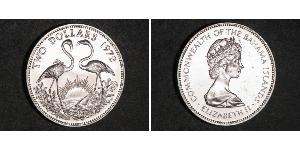 2 Долар Bahamas (1973 - ) Срібло Єлизавета II (1926-2022)
