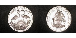 2 Долар Bahamas (1973 - ) Срібло 