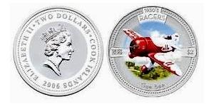 2 Долар Cook Islands (1965 - ) Срібло Єлизавета II (1926-2022)