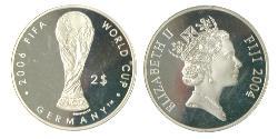2 Доллар Fiji (1970 - ) Серебро Елизавета II (1926-2022)