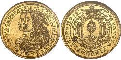 2 Ducat Augsburg (1276 - 1803) Gold Leopold I. (HRR)(1640-1705)