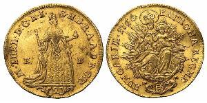 2 Дукат Королiвство Угорщина (1000-1918) Золото Maria Theresa of Austria (1717 - 1780)