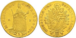 2 Дукат Королевство Венгрия (1000-1918) Золото Maria Theresa of Austria (1717 - 1780)