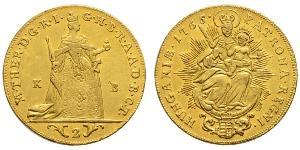 2 Дукат Королевство Венгрия (1000-1918) Золото Maria Theresa of Austria (1717 - 1780)