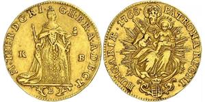 2 Дукат Королевство Венгрия (1000-1918) Золото Maria Theresa of Austria (1717 - 1780)