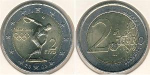 2 Евро Греческая Республика  (1974 - ) Биметалл 