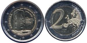 2 Евро Andorra (1278 - ) Никель 