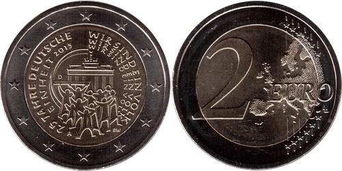 2 Евро Федеративная Республика Германия (1990 - ) Никель 