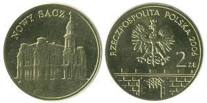 2 Злотий Республіка Польща (1991 - ) Латунь 