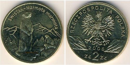 2 Злотий Республіка Польща (1991 - ) Латунь 
