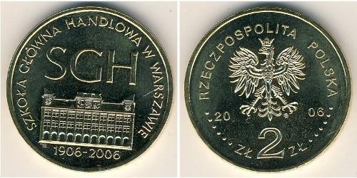 2 Злотий Республіка Польща (1991 - ) Латунь 