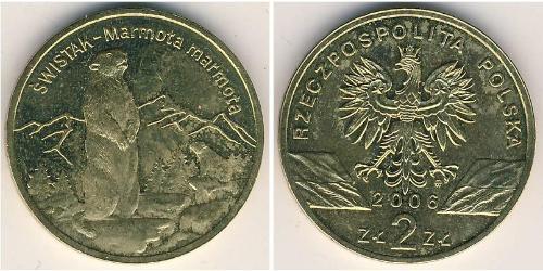 2 Злотий Республіка Польща (1991 - ) Латунь 