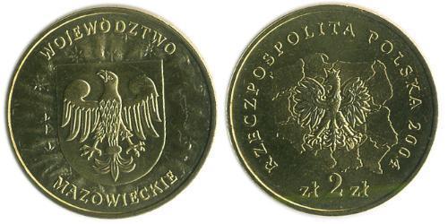 2 Злотий Республіка Польща (1991 - ) Латунь 