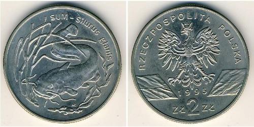 2 Злотий Республіка Польща (1991 - ) Нікель/Мідь 