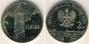 2 Злотый Республика Польша (1991 - ) Латунь 