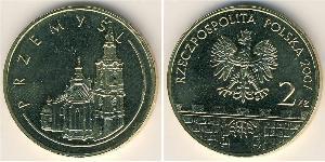 2 Злотый Республика Польша (1991 - ) Латунь 