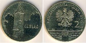 2 Злотый Республика Польша (1991 - ) Латунь 
