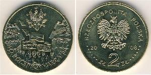 2 Злотый Республика Польша (1991 - ) Латунь 