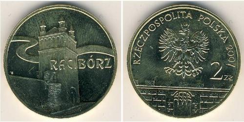 2 Злотый Республика Польша (1991 - ) Латунь 