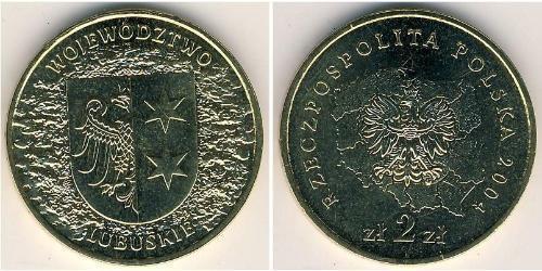 2 Злотый Республика Польша (1991 - ) Латунь 