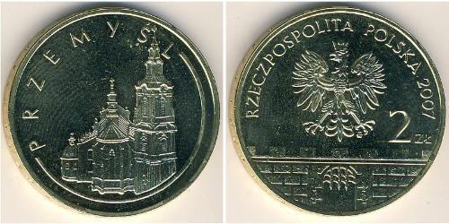 2 Злотый Республика Польша (1991 - ) Латунь 