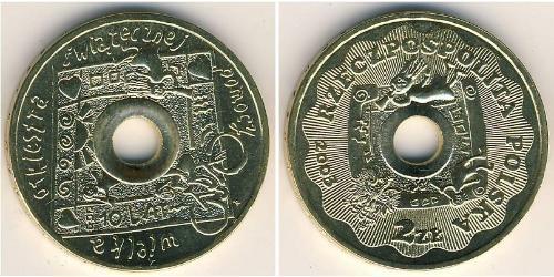 2 Злотый Республика Польша (1991 - ) Латунь 