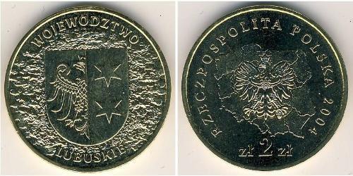 2 Злотый Республика Польша (1991 - ) Латунь 