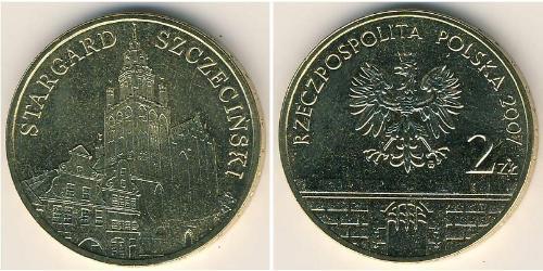 2 Злотый Республика Польша (1991 - ) Латунь 