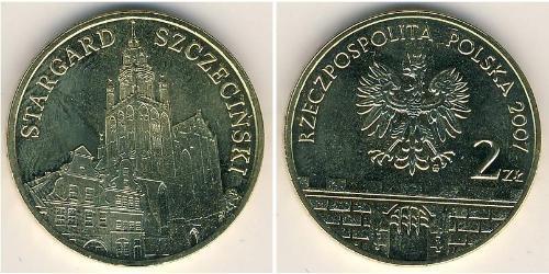 2 Злотый Республика Польша (1991 - ) Латунь 