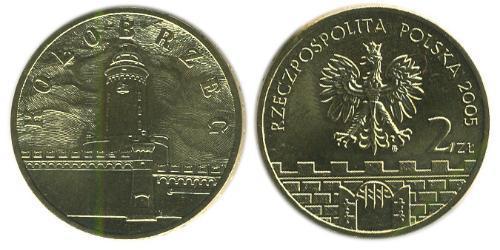 2 Злотый Республика Польша (1991 - ) Латунь 