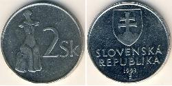 2 Крона Словакия Никель 