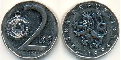 2 Крона Czech Republic (1993 - ) Никель/Сталь 
