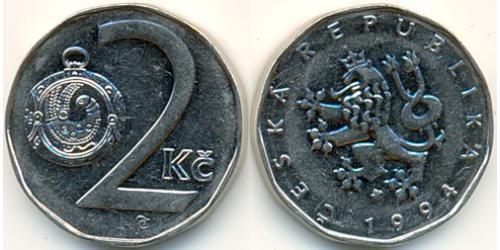 2 Крона Czech Republic (1993 - ) Нікель/Залізо 