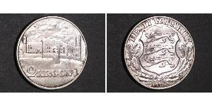 2 Крона Estonia (Republic) (1918 - ) Серебро 