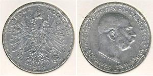 2 Крона Австро-Венгрия (1867-1918) Серебро 