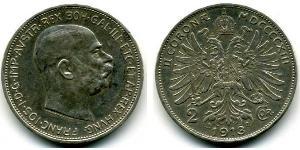 2 Крона Австро-Венгрия (1867-1918) Серебро 