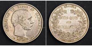 2 Крона Дания Серебро Кристиан IX король Дании (1818-1906)