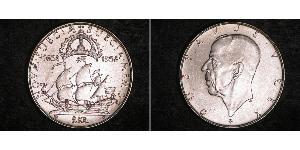 2 Крона Швеция Серебро Густав V (1858 - 1950)
