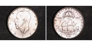 2 Крона Швеция Серебро Густав V (1858 - 1950)
