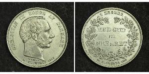 2 Крона Данія Срібло Крістіан IX король Данії (1818-1906)
