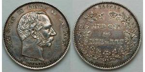 2 Крона Данія Срібло Крістіан IX король Данії (1818-1906)