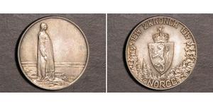 2 Крона Норвегія (1905 - ) Срібло Хокон VII (1872 - 1957)