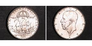 2 Крона Швеція Срібло Густав V (1858 - 1950)