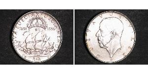 2 Крона Швеція Срібло Густав V (1858 - 1950)