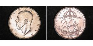 2 Крона Швеція Срібло Густав V (1858 - 1950)