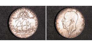 2 Крона Швеція Срібло Густав V (1858 - 1950)