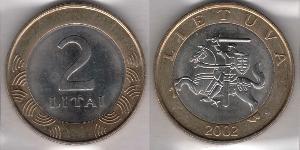 2 Лит Литва (1991 - ) Биметалл 